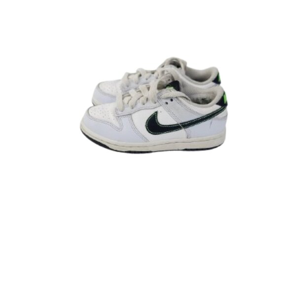 Nike Dunk Low TDE White Black-football Grey-Green Strike Pre-School Sneakers 11C - Picture 1 of 6